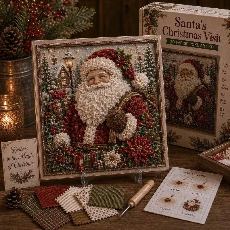 Embroidery Craft - Kit DIY de Arte em Tecido
