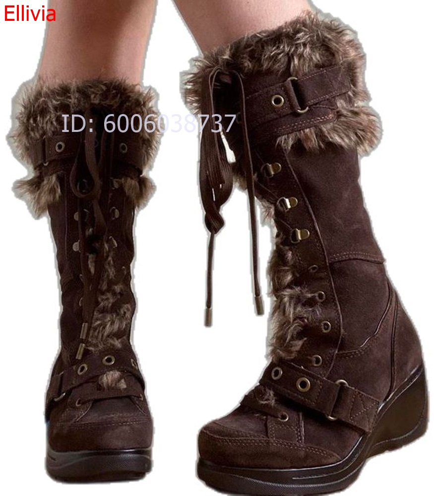 Botas de cano alto com bico ar - Elastic Lace Trim avaliação e preço