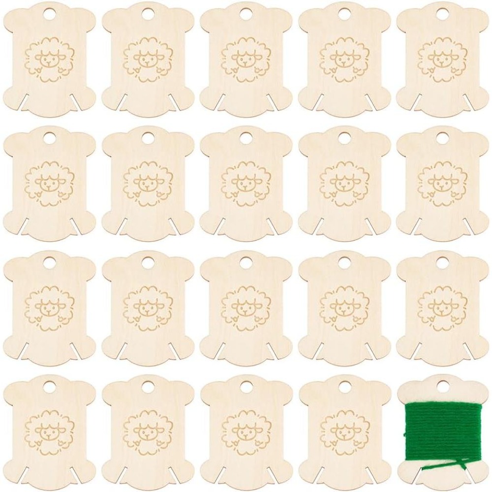 20 unidades de placas de madei - Embroidery Craft avaliação e preço