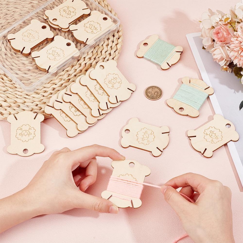 20 unidades de placas de madei - Embroidery Craft avaliação e preço