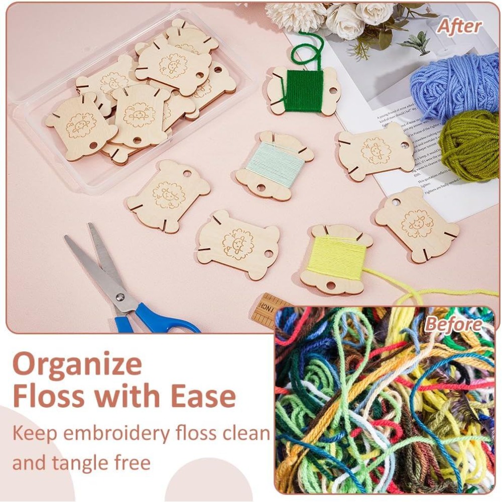 20 unidades de placas de madei - Embroidery Craft avaliação e preço