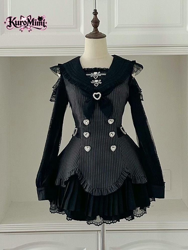 Vestido Lolita Gótico Japonês  - Elastic Lace Trim avaliação e preço