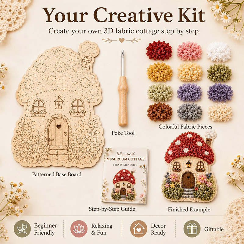 Kit DIY de Arte Poke 3D Casa C - Embroidery Craft avaliação e preço