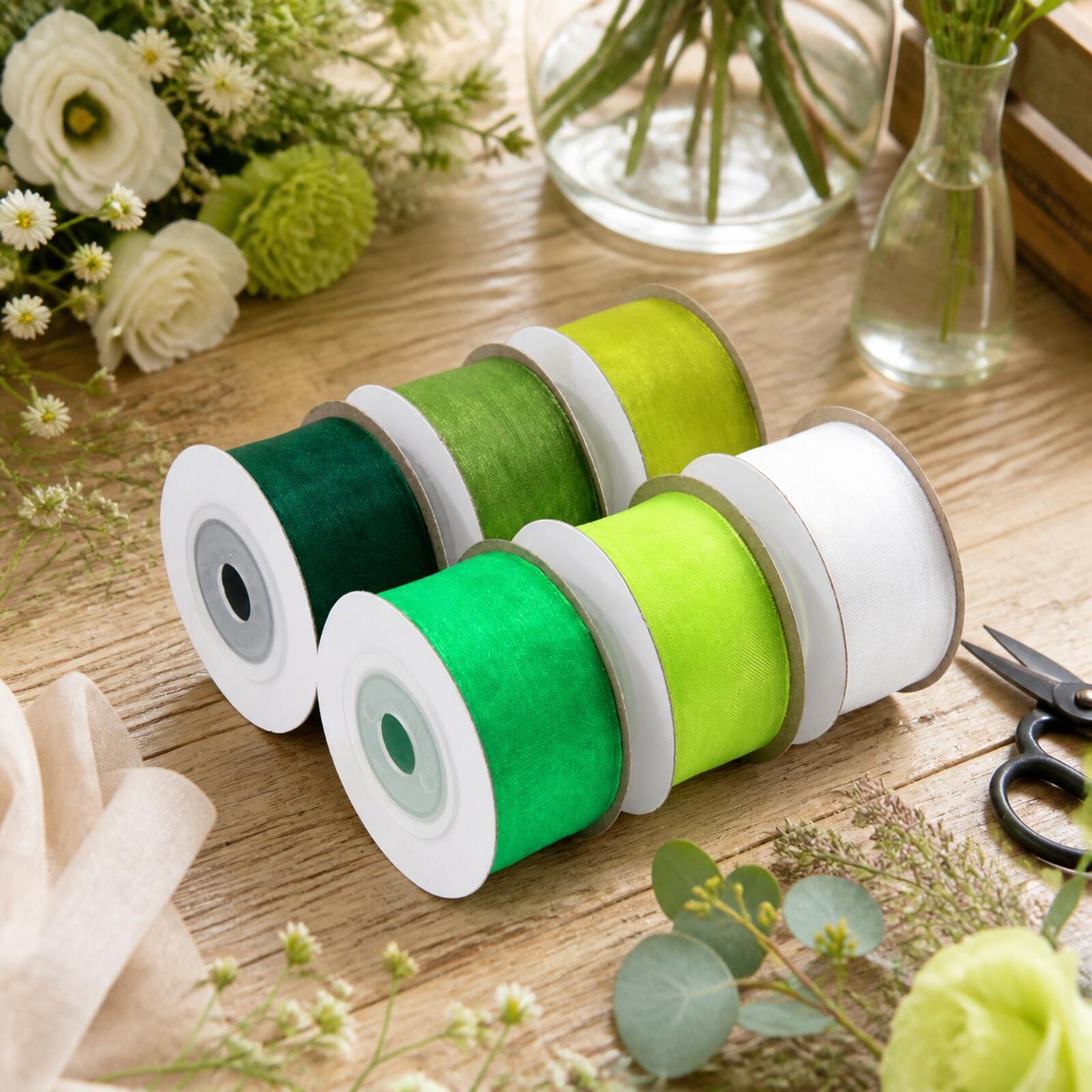 Fita de nylon translúcida em r - Organza Ribbon Spool avaliação e preço